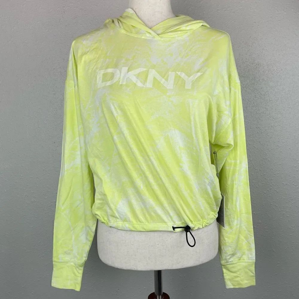 NWT DKNY Sport Cropped Hoodie Top Size XS